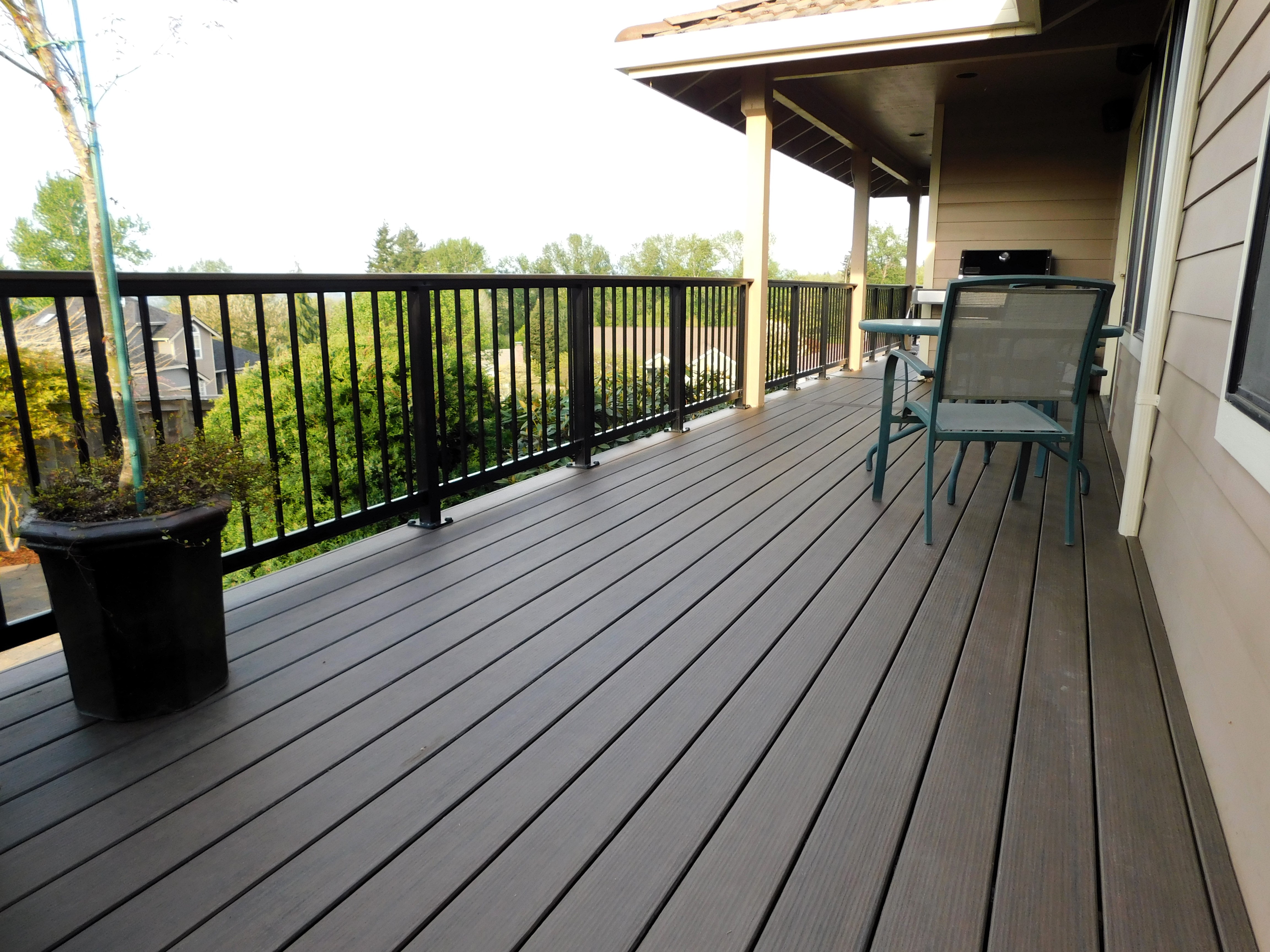 Before deck construction