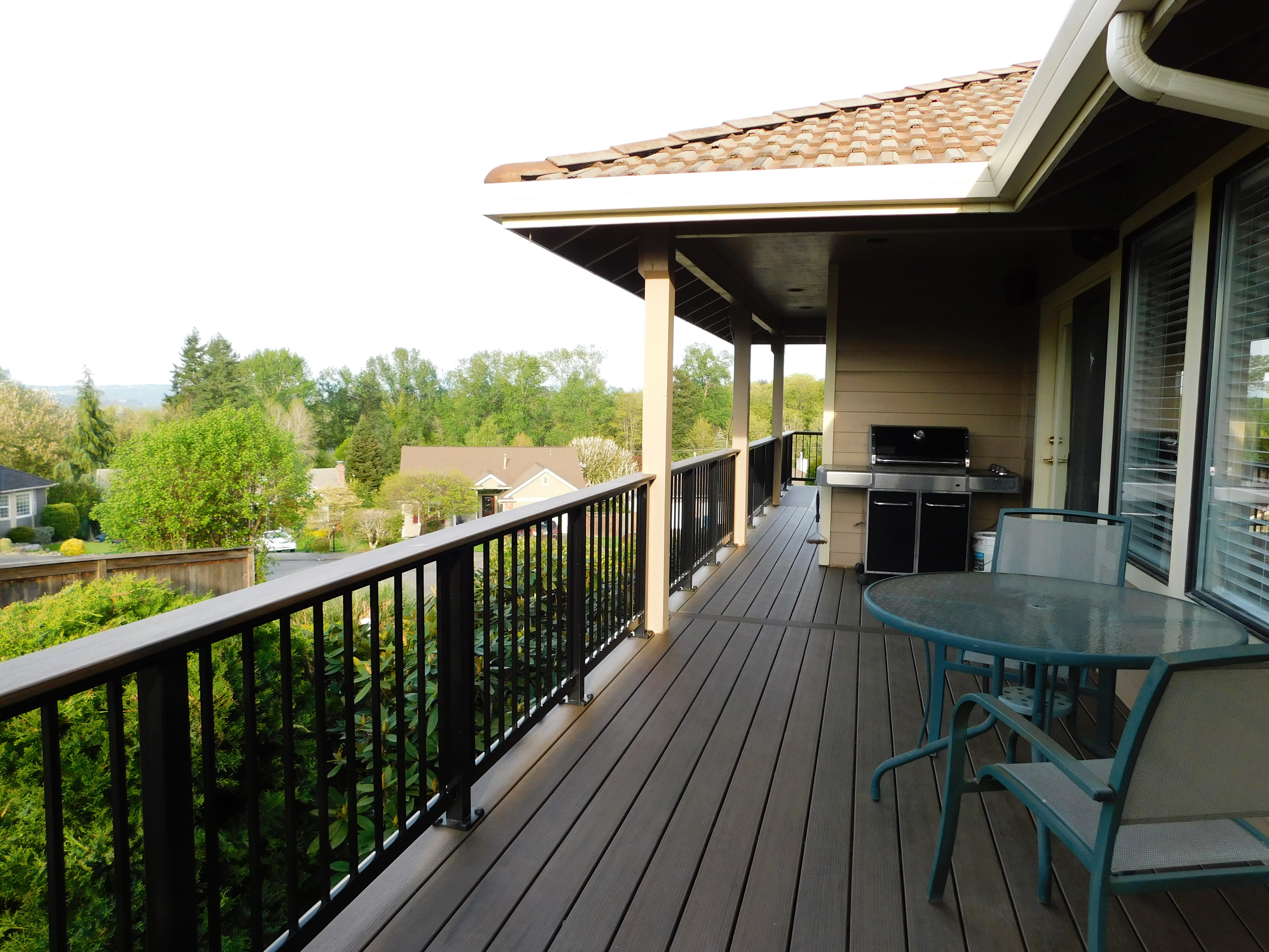 Before deck construction