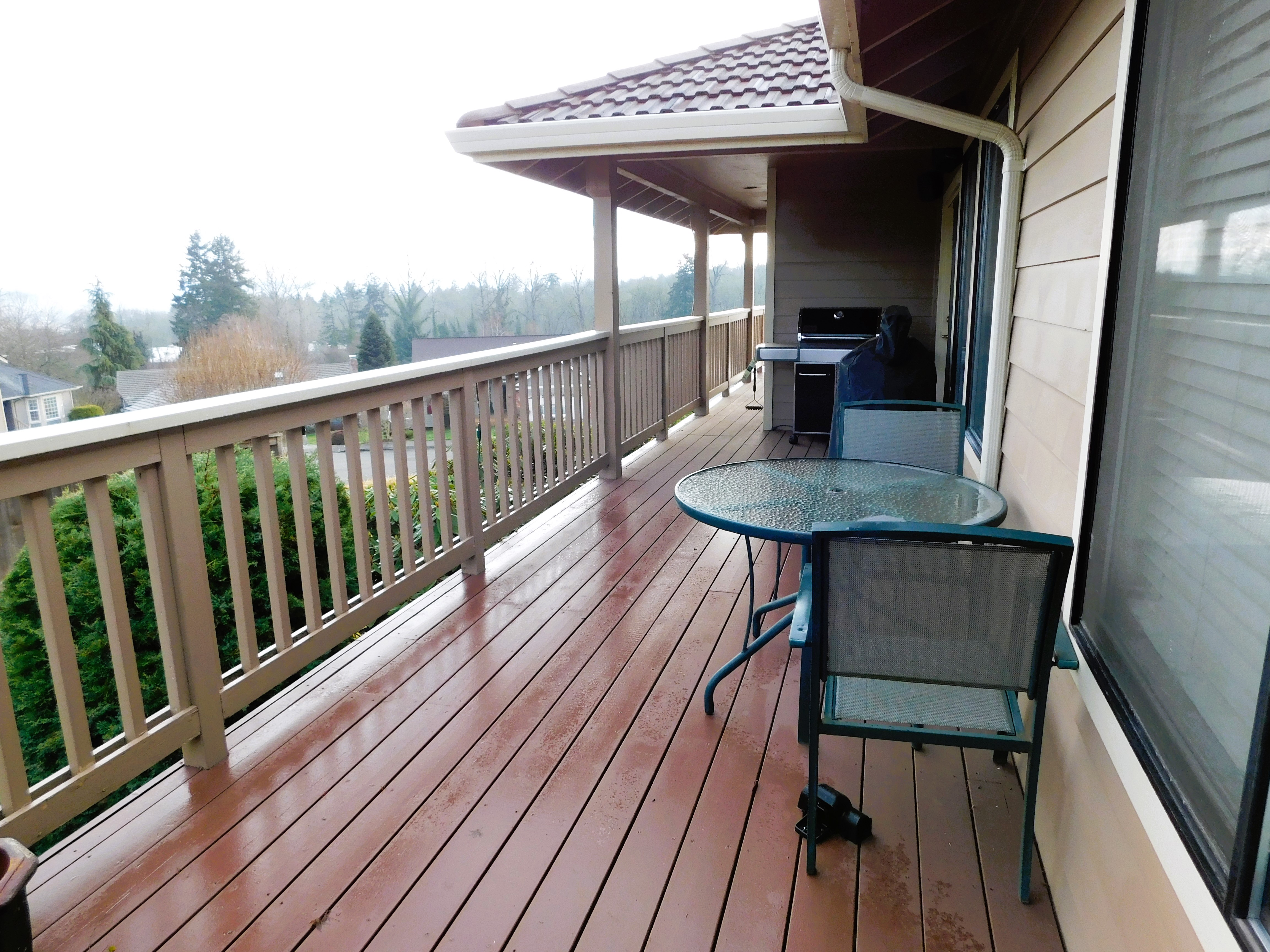 Before deck construction