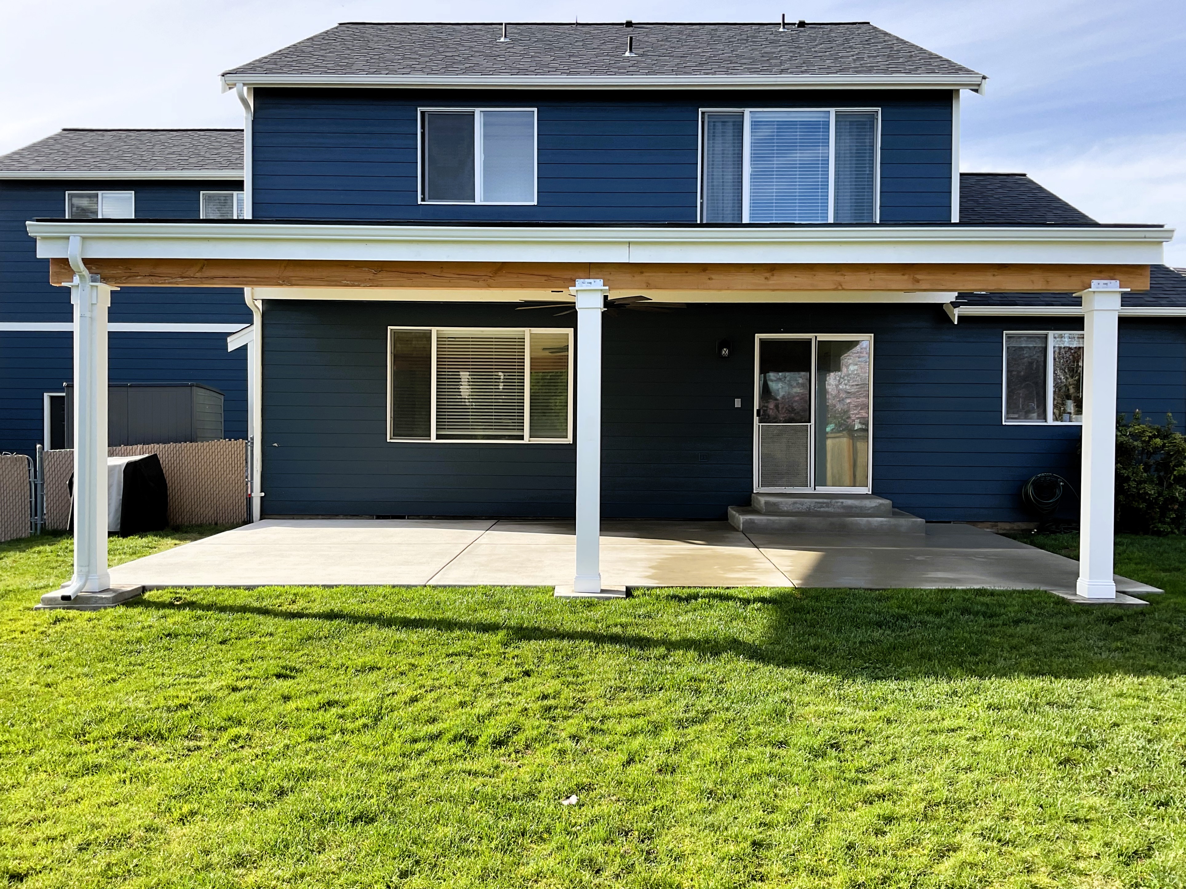 After patio cover installation