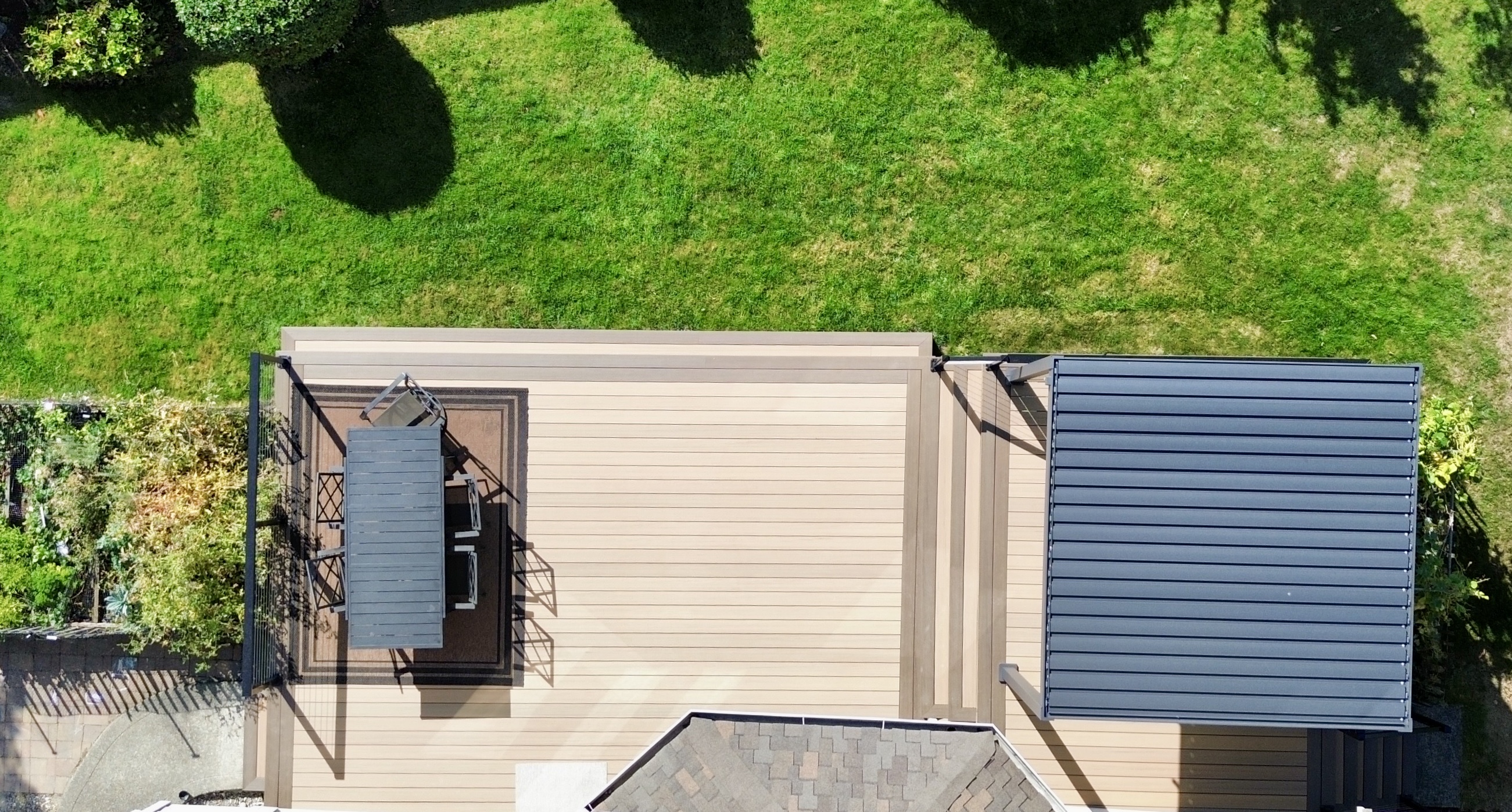 Wide view of East Tacoma TimberTech deck project