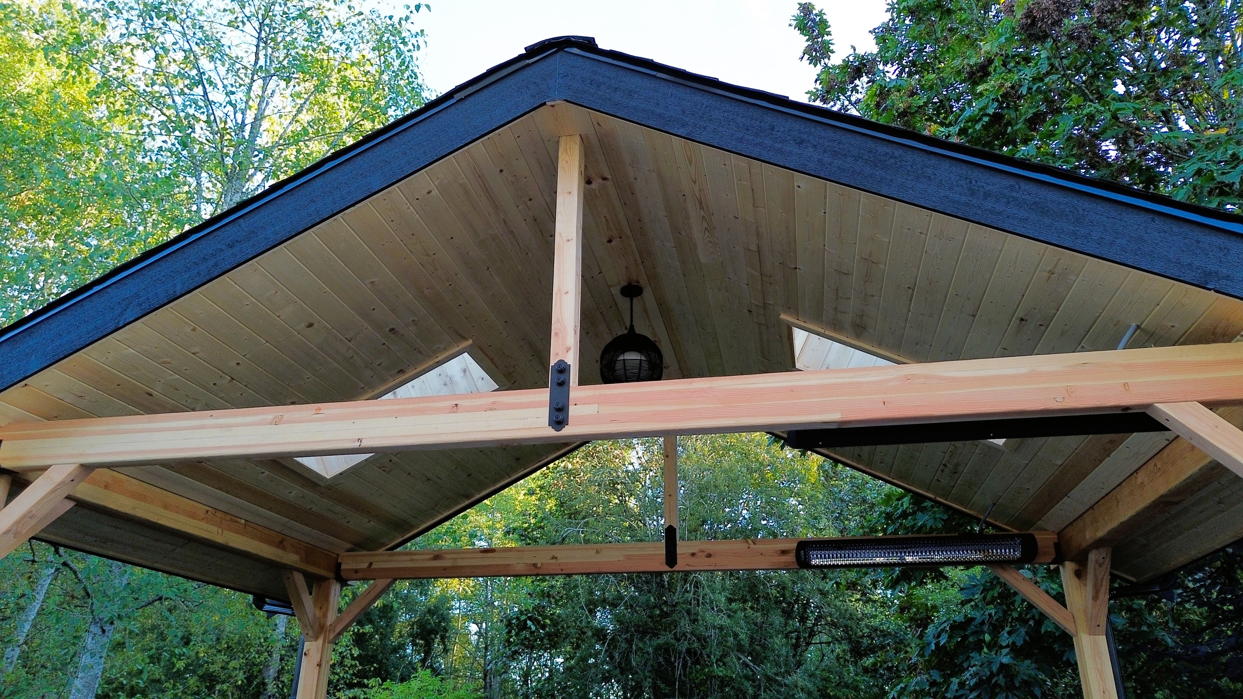 Completed East Tacoma gable patio cover project