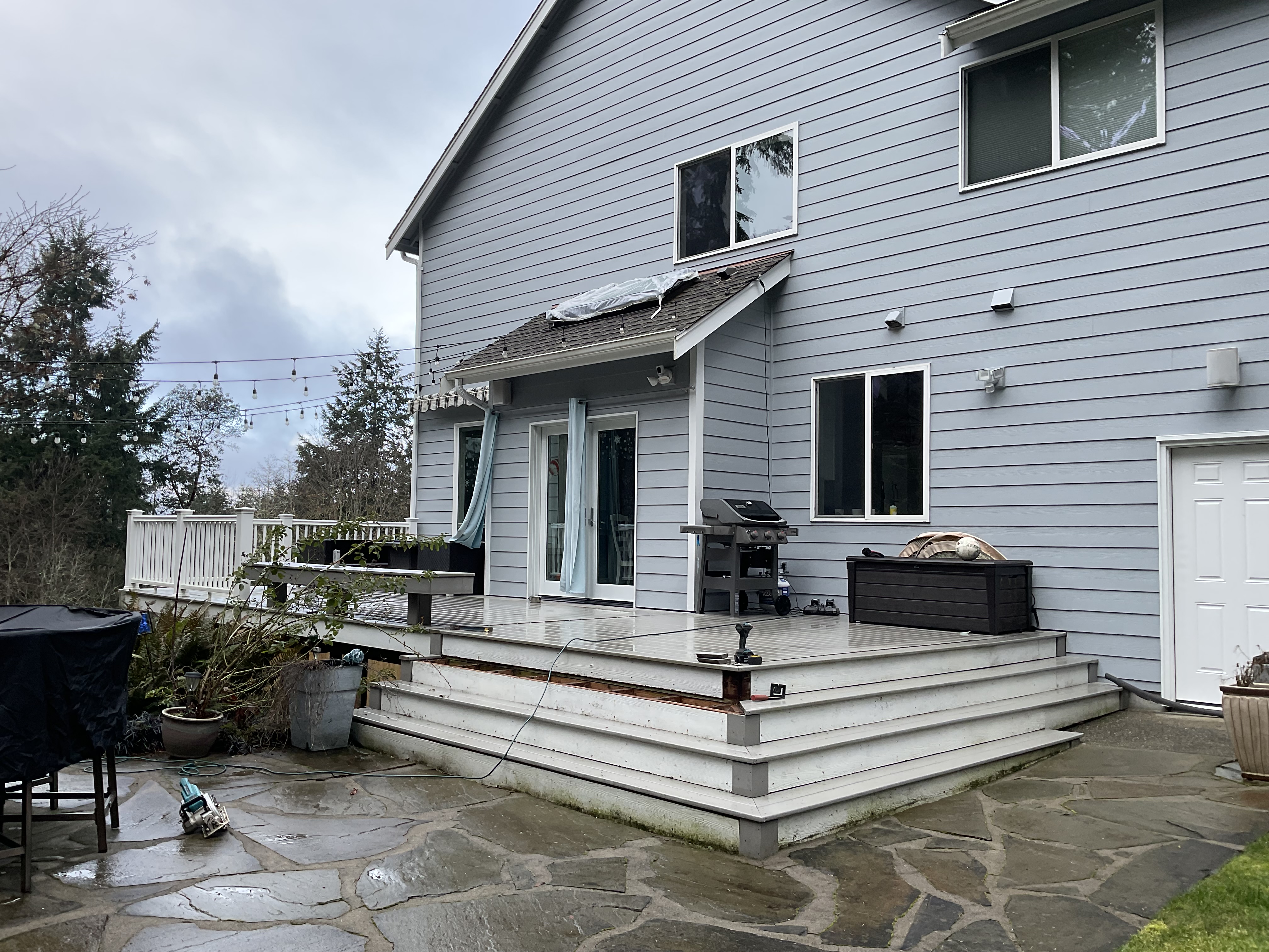 Architectural shingles matching home