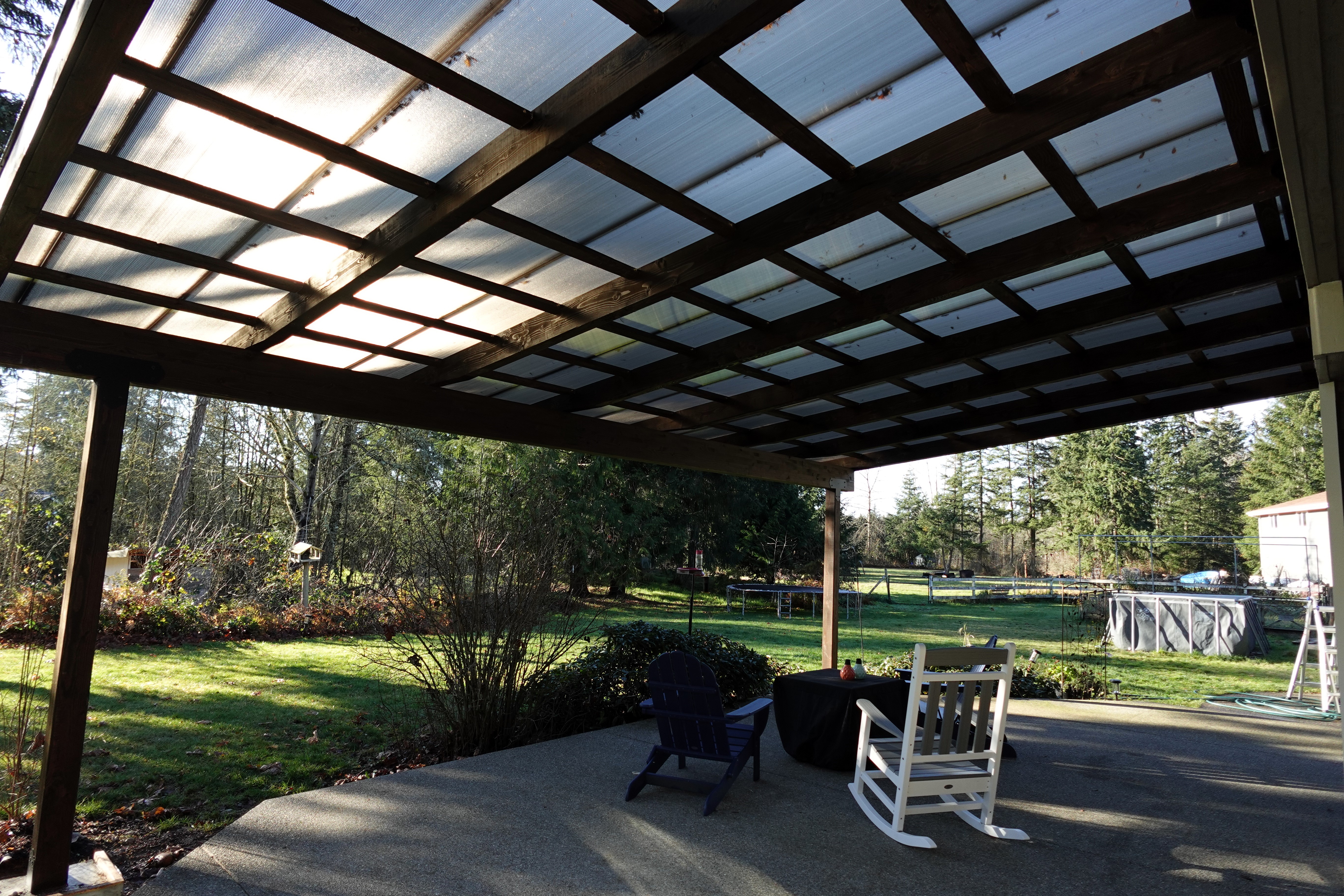 Large glulam beam spanning 29 feet