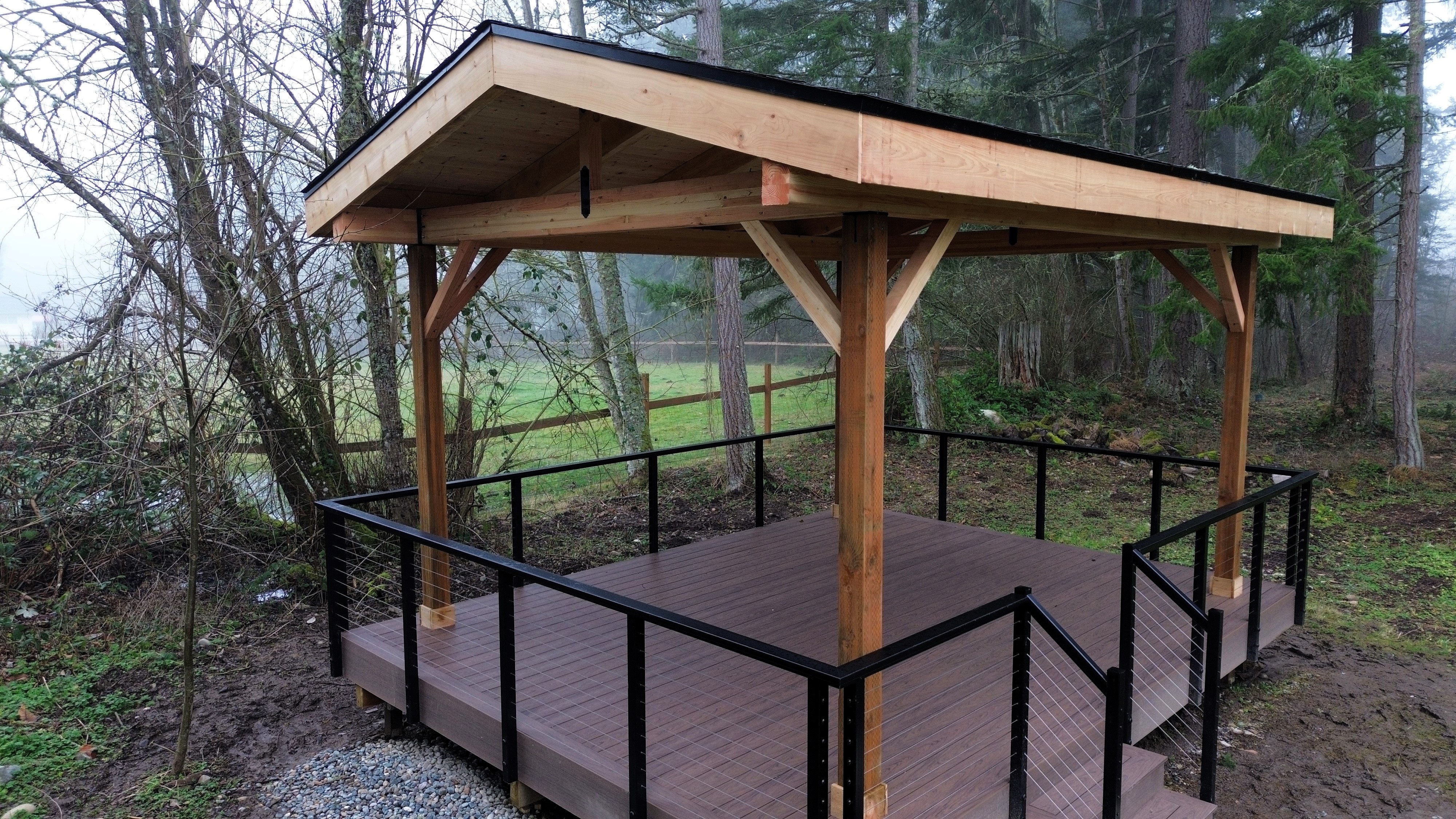 Premium Tacoma wood patio cover